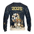 thumbnail image 2 of Happy New Year Beagle Welcome 2025 Balloon Firework Party All Over Print 3D Sweatshirt Unisex Merch Beagles Dog Lover Gifts Idea - 01014, 2 of 6