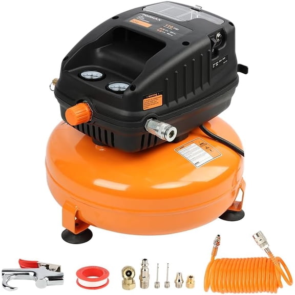 Pancake Air Compressor, 3 Gallon, 110 PSI Portable Air Compressor, Oil  Kits