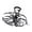 Black BK, variant on Hair Clip Large Catch Hair Clip Adornment Cool Spiders Ornamentation Ponytail