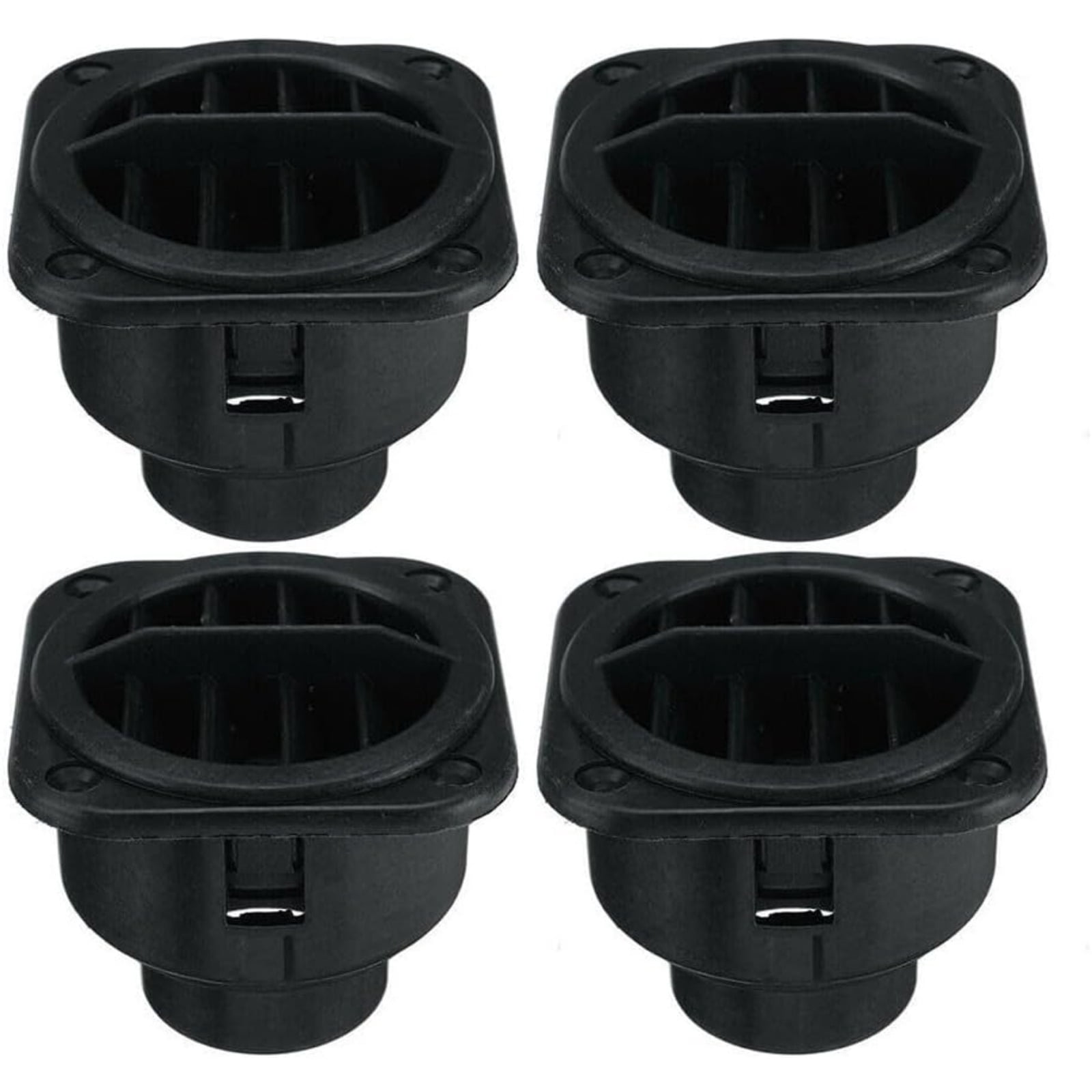 4 Pack 42mm Heater Duct Pipe Kit for Air Diesel Heater with 4 Square Vent Outlets and 8 Clamps Extendable Tube 38cm to 80cm for Car Truck RV
