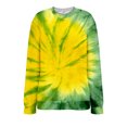 thumbnail image 4 of Bovemsi Womens Sweatshirts Fashionable Spring And Autumn Tie Dye Pattern Casual Long Sleeved Sportswear Top Fall Fashion Outfits 2025 Clothes, 4 of 9