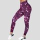 thumbnail image 1 of MKLEKYY Pantalones de yoga ajustados con estampado brillante y largo Mardi para mujer, 1 of 4