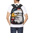 thumbnail image 4 of Disketp American Bald Eagle Mochila Minimalista de Gran Capacidad, Mochila de Viaje para Escuela, Trabajo o Uso Diario, 4 of 6