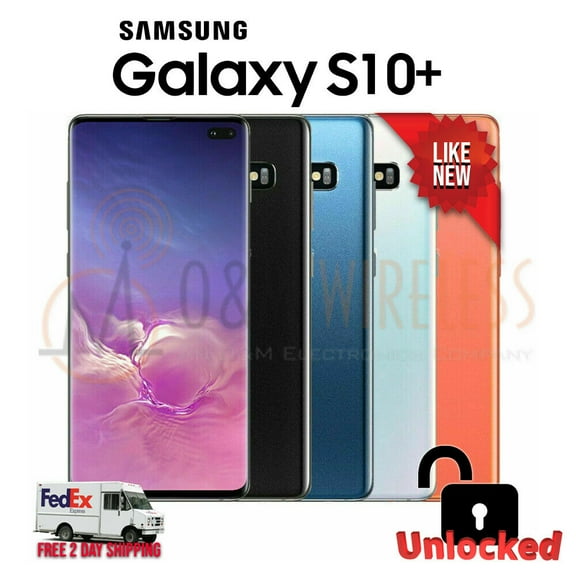 Open Box NEW* Samsung GALAXY S10 Plus 128GB 512GB 1TB (SMG975U1, Unlocked) All Colors