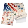 thumbnail image 4 of Gubotare Fourth of July Swim Trunk Boy Boys Swim Trunks Quick Dry Swim Shorts Lightweight Bathing Suits Side Pocket (Khaki,Size 13-14 Years), 4 of 4