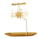 thumbnail image 5 of Portavelas giratorio,Portavelas giratorio,Portavelas Bandeja Portavelas para té,Portavelas para velas de pilar cónico,Portavelas de escritorio Moon Light Holder Decorativo,Inicio Boda Navidad, 5 of 8
