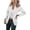 White, variant on Xaqiouau Womens Business Casual Blazer Single Button Suit Jacket Long Sleeve Office Work Blazer Slim Fit Dressy Casual Jacket with Pockets