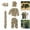 Brown 140~160CM, variant on Kids Ghillie Suit Breathable Lightweight Ghillie Suit for Woodland Hunting Outfit , Brown 140~160CM