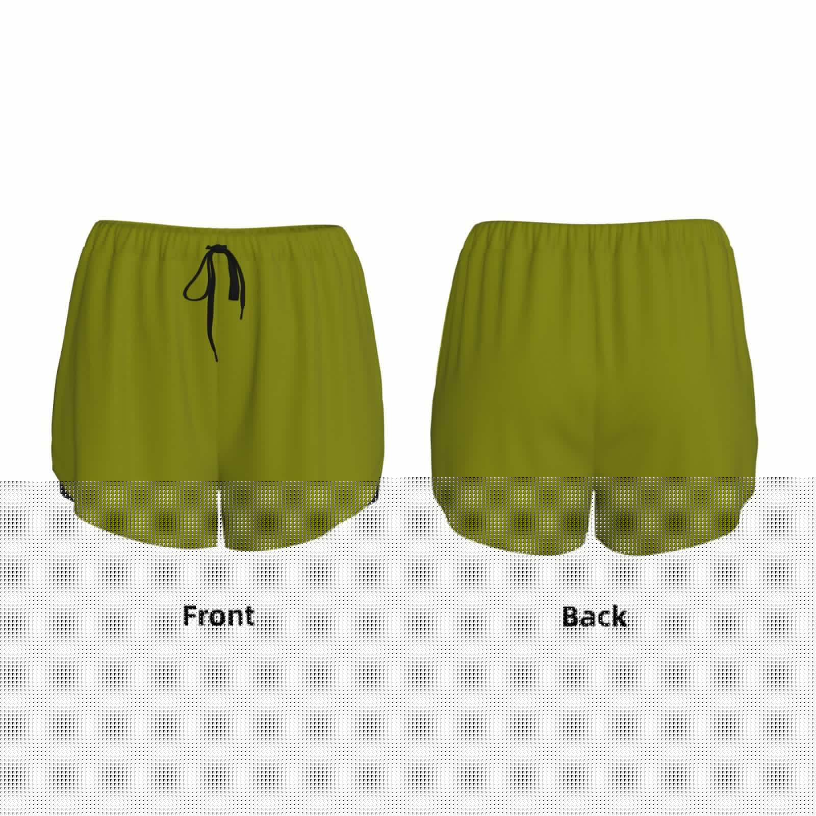 thumbnail image 6 of Sigee Olive for Women's Athletic Shorts High Waisted Running Shorts Pocket Sporty Short Gym Elastic Workout ShortsLarge, 6 of 9