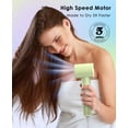 thumbnail image 2 of Secador de pelo OSOU, de iones negativos, de alta velocidad con motor sin escobillas de 110.000 RPM, ligero y de secado rápido, ideal para viajes y para el hogar, silencioso y con boquilla suave., 2 of 5