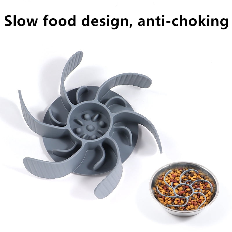 Pet divider Slow food anti-choking Silicone divider anti-choking Slow food bowl Dogs learn food bowl anti-choking