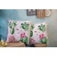 thumbnail image 4 of Set of 2 Watercolor Succulents Plantspebble Stonescactushandpainted Iclipart Isolated Throw Pillow Covers 18X18 Inch Decorative Pillow Cases for Couch Bedroom Living Room, 4 of 6
