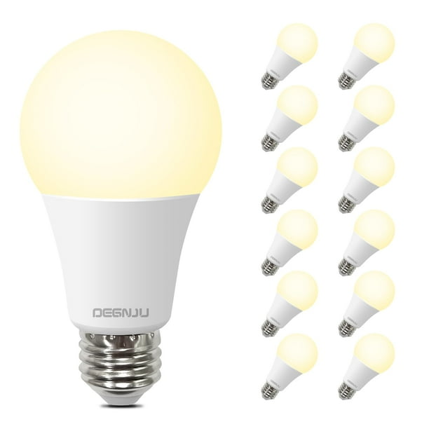DEGNJU Bombillas de 100 vatios Eqv Bombillas de luz cálida LED 1500LM Bombilla de luz blanca suave E26 13W Bombilla estándar brillante para electrodomésticos 15000H Bombillas de luz blanca no regulabl