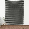 thumbnail image 4 of Ambesonne Geometric Fabric by the Yard Upholstery, Half Tone Dots Triangles, 3 Yards, Charcoal Grey and Ivory, 4 of 5