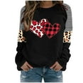 thumbnail image 4 of Valentines Day Sweatshirts, Heart Print Sweatshirt for Women, Crew Neck Long Sleeve Sweatshirts Women Valentine's Day Love Printed Raglan Long Sleeved Sweatshirt, 4 of 6