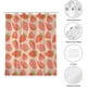 thumbnail image 4 of Cortina de ducha con diseño de fresas de KOMIKU, color rosa, moderna y minimalista, para el baño, decoración de bañera, cortina de ducha con diseño de fresas, de secado rápido, lavable, tela de, 4 of 6
