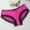 Hot Pink, variant on loopsun Womens Briefs,Women's Fashionable Classic High Waisted Breathable And Seductive Solid Color Underwear