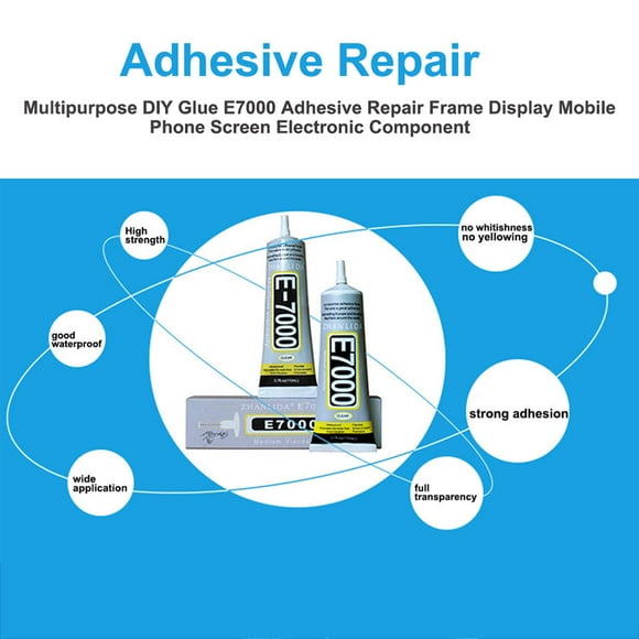 2pcs E-7000 More Powerful Resin Adhesive adhesive transparent Mobile Phone Screen Electronic Component glue DIY jewelry universal transparent glue