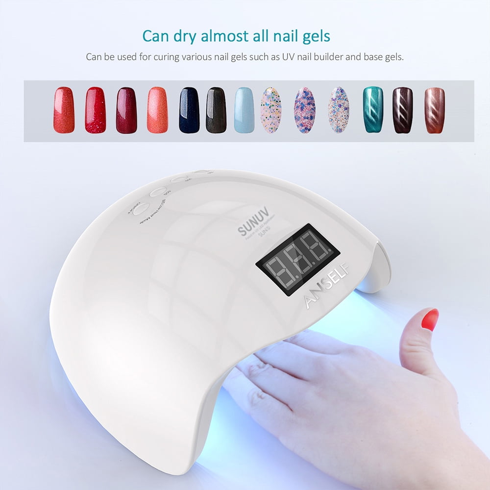 Anself 48W LED UV Lamp Nail Dryer Machine Fingernail & Toenail Gel