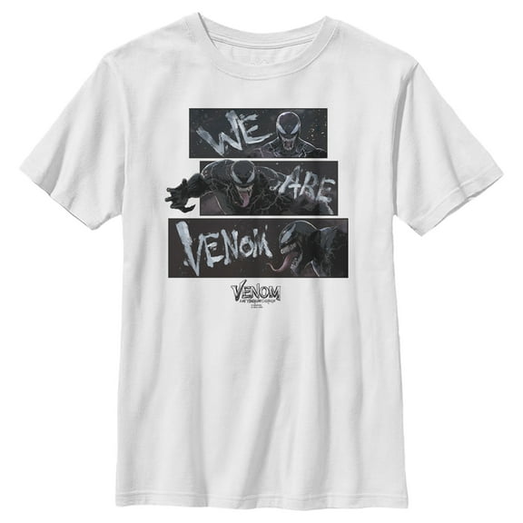 Boy's Marvel Venom: Let There be Carnage We are Venom Comic Graphic Tee White X Small