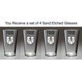 thumbnail image 2 of Dempsey Irish Coat of Arms Pint Glasses - Set of 4 (Sand Etched), 2 of 2