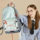thumbnail image 5 of Mochila para estudiantes, bolsa de viaje para exteriores, material de poliéster, 1 paquete, gran capacidad con funda para portátil, resistente al agua y duradera para la universidad, el, 5 of 9