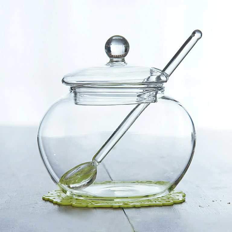 Kitchen Utensils Round Glass Spice Bottle Household Sprinkler Bottle Swivel Opening Closing Spice Set, Size: 4.50*4.40*9.50