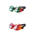 thumbnail image 1 of Gafas Steampunk,Caleidoscopio Gafas Goggles prueba de viento,Caleidoscopio Gafas Hombre Mujer Crystal Rainbow,Foto Prop Cosplay Steampunk Goggles Disfraz,Concierto Vacaciones Rojo jinwen Gafas Steampunk, 1 of 8