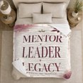 thumbnail image 5 of Mentor Leader Legacy Floral Design Elegant Motivational Watercolor, Festive Holiday Scene, Warm Flannel Blanket for Living Room and Family Room, Art Lovers Christmas Gift, Festive Home Decor, 5 of 9
