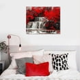 thumbnail image 5 of Nawypu  Black White and Red Waterfall Canvas Wall Art- Red Tree Prints Landscape Posters Framed Picture - Nature Forest Scenery Paintings for Living Room Bedroom Home Office Wall Decor, 5 of 5