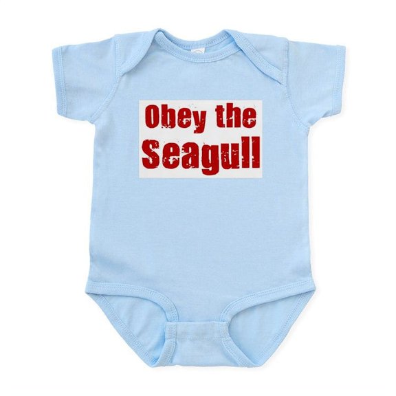 CafePress - Obey The Seagull Infant Bodysuit - Baby Light Bodysuit, Size Newborn - 24 Months
