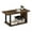 Amber Pine Black, variant on SONGMY Basic Coffee Table, 2-Tier Modern Coffee Table with Open Shelf, Easy Assembly Side Table, for Living Room, Bedroom, Home Office, Amber Pine