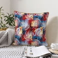 thumbnail image 4 of KLL Hawaiian Style Decorative Throw Pillow Covers Velvet Soft for Couch Sofa Bedroom Living Room Outdoor (No pillow core)- 20"x20", 4 of 5