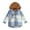 Blue, variant on PINQI Baby Cartoon Snowsuit Toddler Boys Girls Shirt Coat Jacket Plaid Long Sleeve Kids Tops Hooded Windbreaker Outerwear with Pockets
