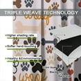 thumbnail image 5 of Dog Paw Printed Curtains, Kids Cartoon Rainbow Dog Paw and Bone Window Curtains for Kids Living Room Bedroom Blackout Curtains 42x63 Inch, 5 of 6