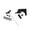 White Anchor Pin, variant on Stick It Anchor Pin for shallow water- Brake Mount System and 8' Black Pin