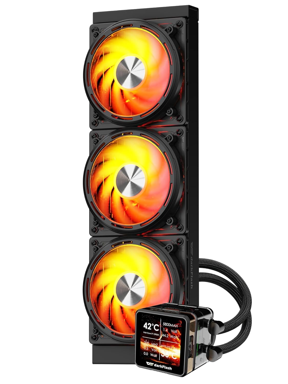 PCCOOLER CPS DA360 Pro ARGB Digital AIO CPU Liquid Cooler, 360mm