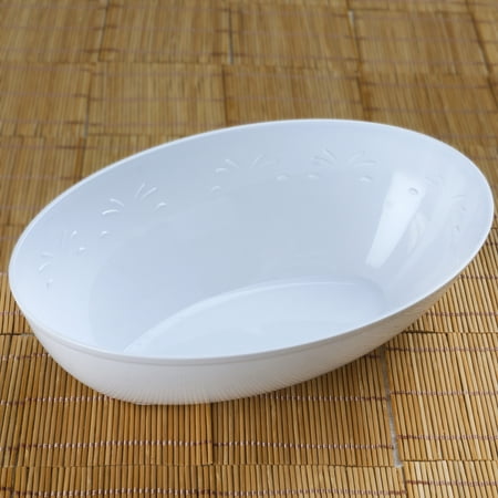 BalsaCircle 4 pcs 2 qt Disposable Oval Plastic Serving Bowls for ... BalsaCircle 4 pcs 2 qt Disposable Oval Plastic Serving Bowls for ...