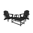 thumbnail image 3 of 4-Piece Outdoor Paio Adirondack Conversation Seating Set, Black, 3 of 3