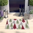 thumbnail image 2 of Multicolor Christmas Tree Pattern Flannel Non Slip Door Rugs,Washable Door Mats Indoor,Decorative Door Mats,Dirt-Resistant and Absorbent Doormat for Entrance,Bedroom,Kitchen,Bathroom,31.5"x17", 2 of 4