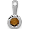 thumbnail image 4 of 14K White Gold .40 Citrine Pendant (15 X 6) Made In United States xp2095ci, 4 of 5
