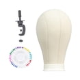 thumbnail image 4 of Model Mannequin Head Canvas Block Head Mannequin Multifunctional Mannequin Head Model for Glasses Accessories Smooth Surface, 4 of 8