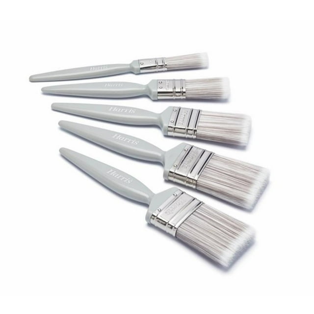 Harris Essentials Wall and Ceiling Paint Brush Set (Pack of 5)