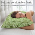 thumbnail image 5 of Vintage Green Pillow Covers, Linen Long Throw Pillow Case, Retro Botanical Abstract Art Holiday Pillow Protector Decorative Cushion Cover for Living Room/Bedroom 16" x 24", 5 of 8