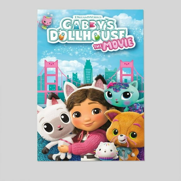 Gabby's Dollhouse: The Movie (2025) - Key Art Wall Poster Size 24''x36''-Gategoo