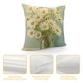 thumbnail image 4 of YINGXI Spring Summer Pillow Covers Daisy Wreath Pillow Covers 20x20in, 4 of 5