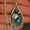 Black, variant on Boho Long Turquoise Necklace Silver Teardrop Turquoise Necklace Blue Turquoise Pendant Necklace Vintage Long Pendant Chain Necklaces Jewelry for Women