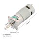 thumbnail image 4 of XD?42GA775 Micro DC Gear Motor Large Torsion Adjustable Speed Motor with Bracket(200RPM24v), 4 of 4