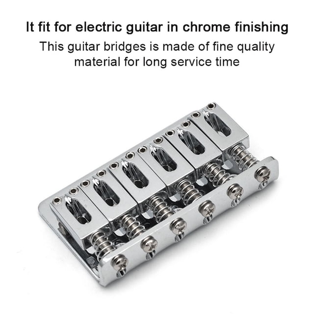 Bridges 6 String 65mm Metal Fixed Guitars Hardtail Saddle Bridges Guitar Tailpiece Bridges Electric Guitar Accessory