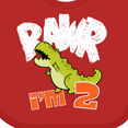 thumbnail image 4 of Inktastic RAWR I'm 2 Baby Tyranosaurus Rex Boys or Girls Baby Bib, 4 of 4